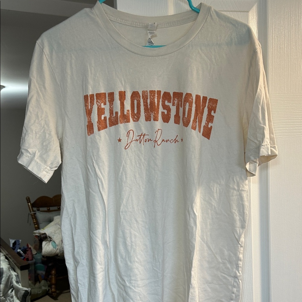 Bella Canvas Off-White Tee with Rust Print